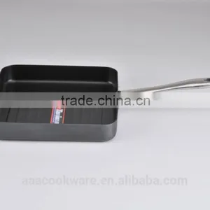 24CM New Arrival High Quality Hard Anodized Aluminum Grill Pan With Non Stick Coating thumbnail-1