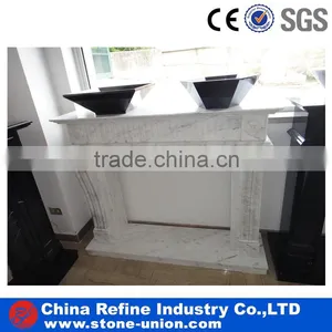 Cheap White Marble Fireplace Insert thumbnail-1