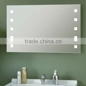 Modern Design 5mm Silver Glass Hotel Bathroom Mirror With Light Quality Choice thumbnail-3