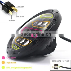 BJ-HL-016 Top Sale 75w 7 Inch Round HID LED Jeep Wrangler Headlight thumbnail-6