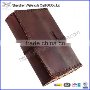 2016 Handmade Top Grade Real Leather Diary With String thumbnail-1