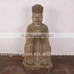 Chinese Antique Furniture Wood Buddha thumbnail-1