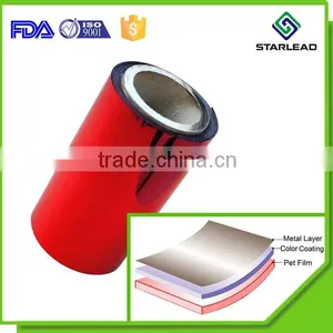 Colored Metallized Film / Metal Color Heat Transfer Film / Colorful Metallic Film Roll thumbnail-1