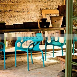 High Quality Wholesale Durable Living Room Furniture Supernatural Style PP Plastic Armchair for Sale thumbnail-3