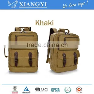 Vintage Canvas Briefcase School Business Bag Men Messenger Laptop Backpack thumbnail-1
