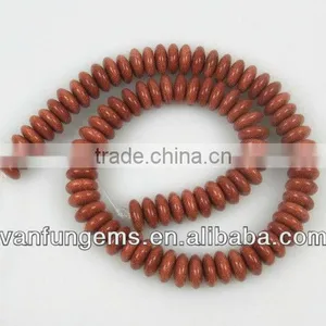 Gemstone Gold Sand Stone Rondelle Beads for Jewelry thumbnail-1