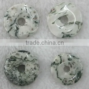 Wholesale Moss Agate Donut Gemstone thumbnail-1