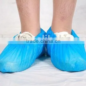High Quality With CE ISO FDA Certificated Disposable Blue CPE Shoe Cover thumbnail-3