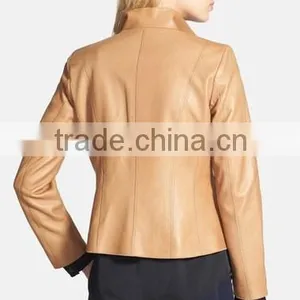 Plain and Professional Women Fashion Leather Jacket thumbnail-2