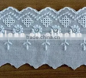 Excellent Quality Hot Sale Cotton Lace Embroidery Trimming thumbnail-1