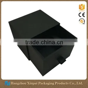 Wholesale Black Paper Wrapped Sliding Wooden Watch Box thumbnail-1