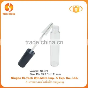 Wholesale Classical Hot 121*19.5mm Flat Mascara Clear Plastic Bottle thumbnail-1