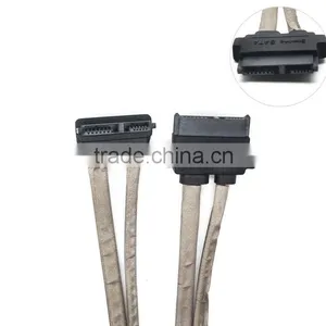 7+6 Right Angle to Straight Naked Electric Protective Shielding Hard Disk Sata Data Cable thumbnail-1