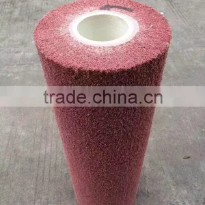 Non Woven Scouring Pad Flap Wheel Long Wire Drawing Wheel thumbnail-1