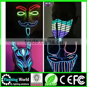 China Factory OEM High Quality China Wholesale Washable Luminous Flashing Ghost Rider Party Mask thumbnail-2