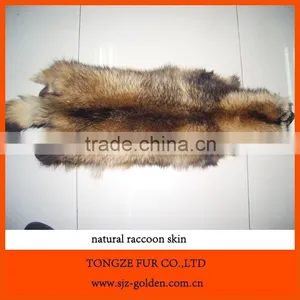 Natural Raccoon Fur Skin for Garments, Collars thumbnail-1