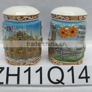 Ceramic Souvenir Pepper and Salt Shaker thumbnail-1