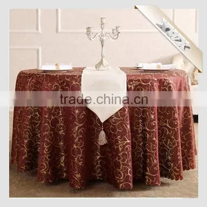 TC-137 Factory Wholesale 100% Polyester Wedding Rosette Table Cloth thumbnail-3