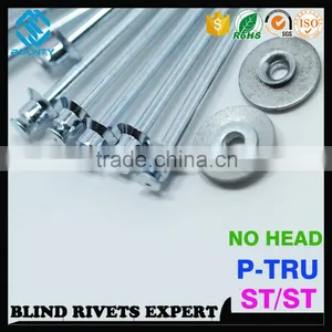 HIGH QUALITY DOUBLE CSK COUNTERSUNK STEEL P-T BLIND RIVETS FOR PC BOARDS thumbnail-3