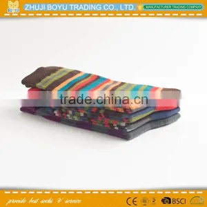 BY-161410 Young Girl's Knee High Socks Colored Striped Socks Wholesale Sock thumbnail-5
