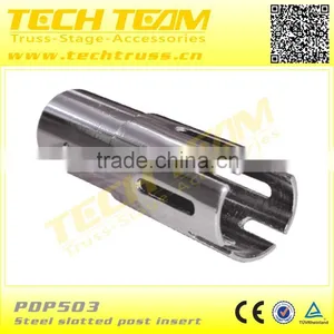 Steel Slotted Post Insert Curtain Pipe Pipe And Drape For Wedding PDP503 thumbnail-1