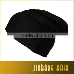 2016 Hot Selling Stretch Spandex Dome Cap Net Dome Cap Black Color Wig Cap thumbnail-6