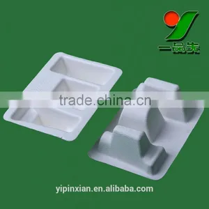 Customized Thermoforming Biodegradable Blister Packing,Composable Bagasse Pulp Molded Packaging Tray for Cosmetics thumbnail-6
