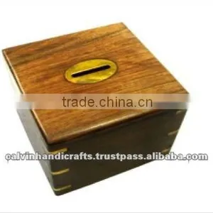 Wooden Money Box/ Money Saver/ Gift Money Box/ Daily Saving Money Box thumbnail-1