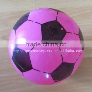 Plastic Inflatable Foot Balls Printed Exercise Bouncing Ball Toy thumbnail-1