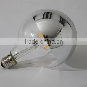 2015 Hot 2700K G125 Globe 6w Mirror Led Filament Led Bulb Light With IC Driver thumbnail-2