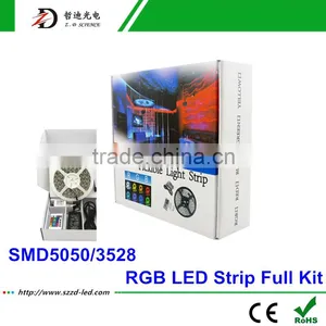 Factory Directly Price RGB-5050/3528 RGB LED Strip Light, Flexible RGB Color Changing LED Strip Kit With Gift Box Packing thumbnail-1