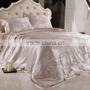 100% Silk Bedding Set, Elegant Jacquard Color thumbnail-6
