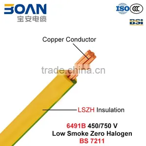 6491B, House Wiring, Electric Wire, 450/750 V, Cu/Lszh (LS0H) Cable (BS 7211) thumbnail-1