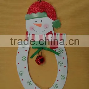 HANGING SNOWMAN CRAFT,wood Snowman Christmas Craft thumbnail-1