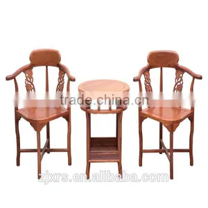 Mahogany Furniture Wood Chairs Coffee Table Three-piece Valentine thumbnail-1