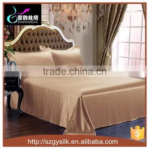 Luxury Plain Dyed 100%silk Bedding Set Silk Bed Spread thumbnail-1