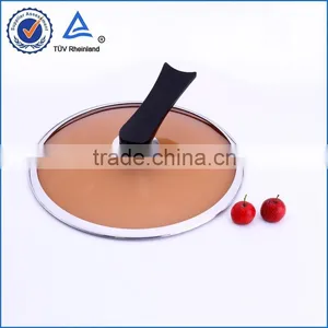 New Design Glass Lid With Long Bakelite Vertical Handle thumbnail-1