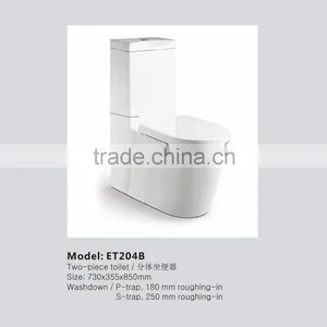 Modern Design Round Shape Two-piece Water Closet ET204B thumbnail-1