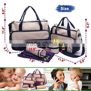 25 Years Factory Experience Cheap Price 5 Pcs Diaper Bag for Mummy Bag Promotion thumbnail-5