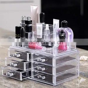 Acrylic Jewelry & Cosmetic Storage Display Organizer Crystal Makeup Cabinet thumbnail-4