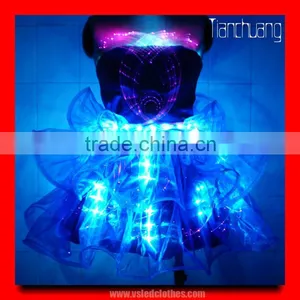 Wireless DMX512 Light Up Dress, Programmable Flashing Light Dress thumbnail-5