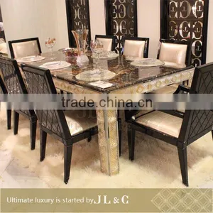 JT14-02 High Quality Modern Mdf Dining Table With Glass Top Designs From JLC Furniture thumbnail-1