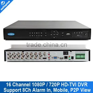 High Definition 16CH 1080P TVI DVR For 2.0MP TVI Camera Remote Mobile P2P View thumbnail-1