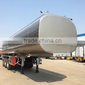 40cbm-46cbm Stainless Steel Edible Oil Tank Semi Trailer thumbnail-2