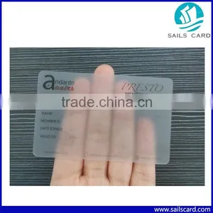 Cr80 Matt Finish Transparent Business Cards thumbnail-1