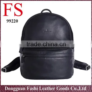 Wholesale Western Style Men's School Leather Outdoor Backpack thumbnail-1