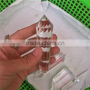 Natural Clear Quartz Crystal Polyhedral Pillar With 13 Facets thumbnail-3
