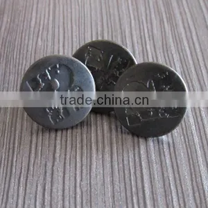 Embossed Fashion Metal Jeans Button thumbnail-1