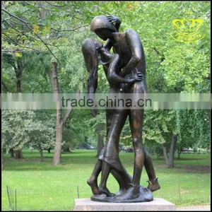 Cast Copper Handicrafts Modern Sculpture City Characters, the Landscape of the Garden Decoration Statue thumbnail-3