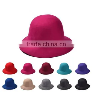 Wide Brim Wool Felt Floppy Hat thumbnail-2